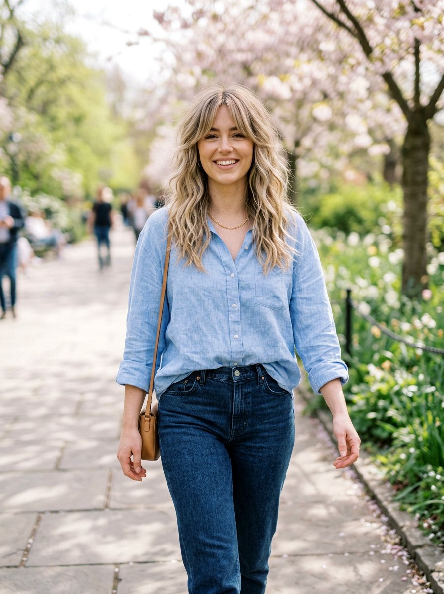 Textured Layered Shag With Curtain Fringe - 20 layered shag with curtain fringe - 20 layered shag with curtain fringe