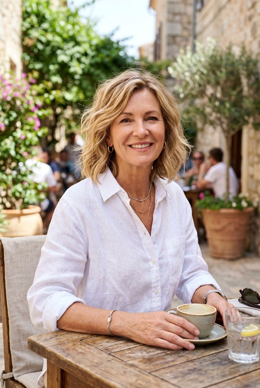 Textured Lob - 20 bouncy hairstyle for mature women - 20 bouncy hairstyle for mature women