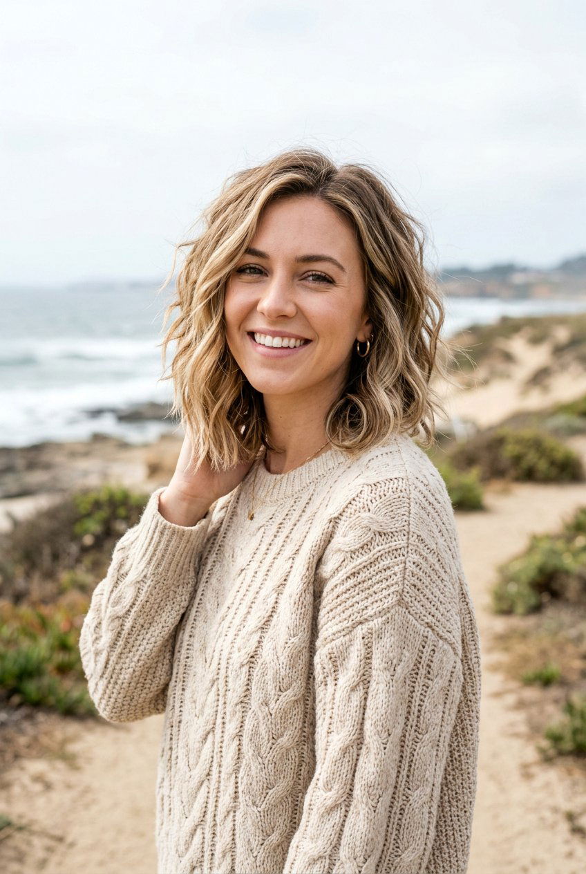 Textured Lob - 20 medium haircut ideas for women - 20 medium haircut ideas for women