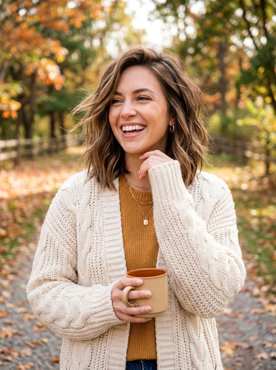 Textured Lob - 20 shoulder length haircut ideas for women - 20 shoulder length haircut ideas for women