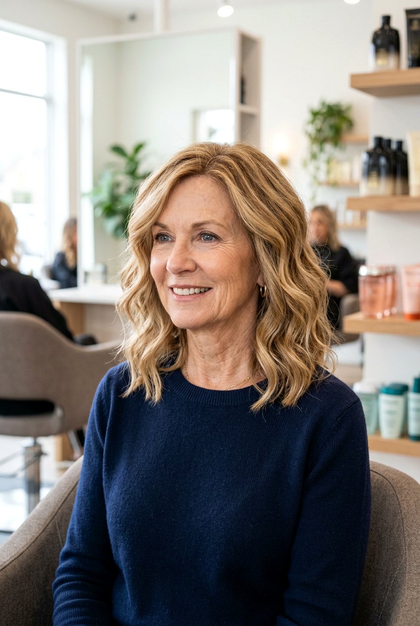Textured Lob Haircut - 20 best haircuts for women over 60 - 20 best haircuts for women over 60