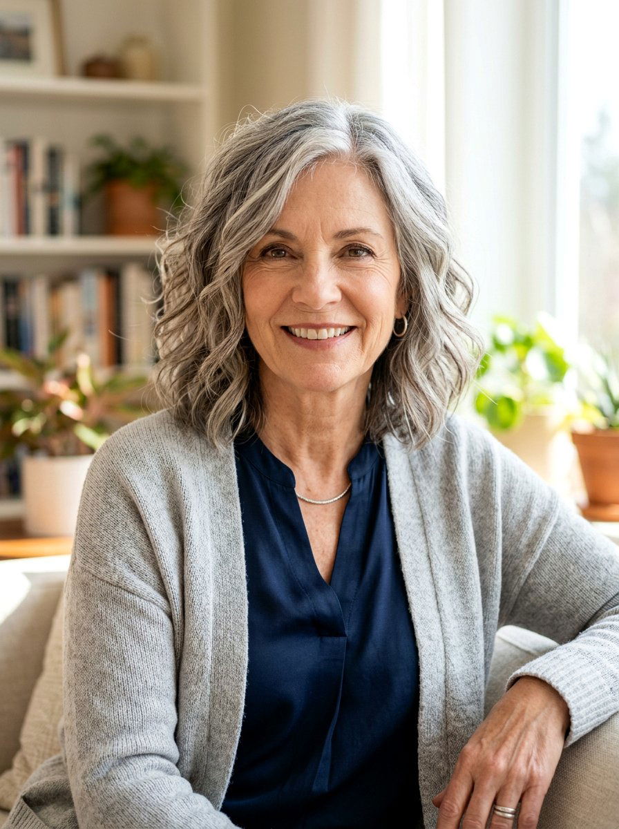 Textured Lob Haircut - 20 elegant haircut for women over 60 - 20 elegant haircut for women over 60