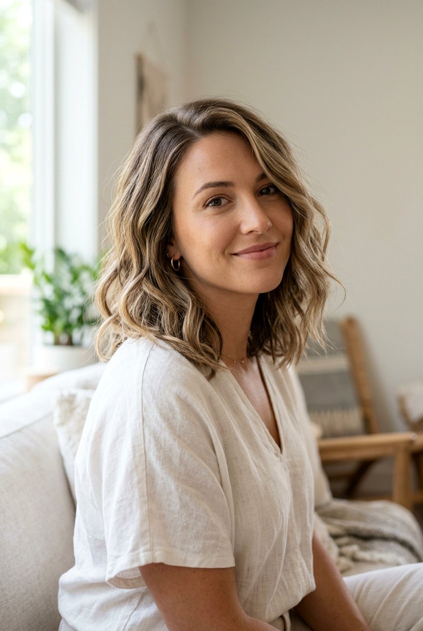 Textured Lob Haircut With Soft Waves - 20 textured lob haircut - 20 textured lob haircut