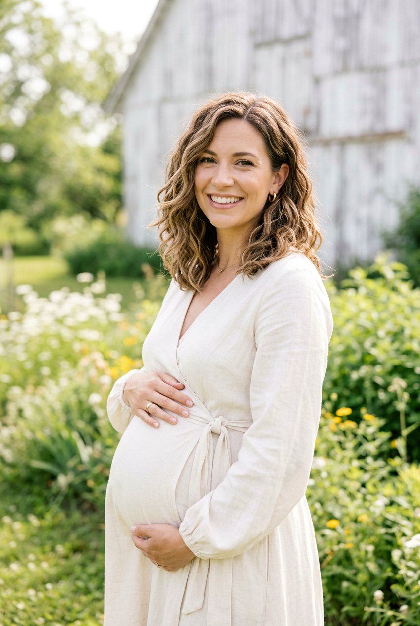 Textured Lob Maternity Photoshoot Hair - 20 maternity photo shoot hairstyles - 20 maternity photo shoot hairstyles