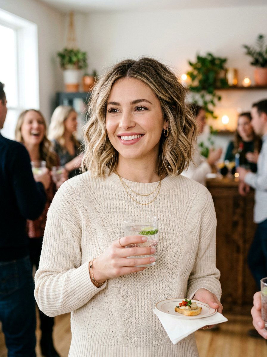 Textured Lob New Year Hairstyle - 20 new year party hairstyles - 20 new year party hairstyles