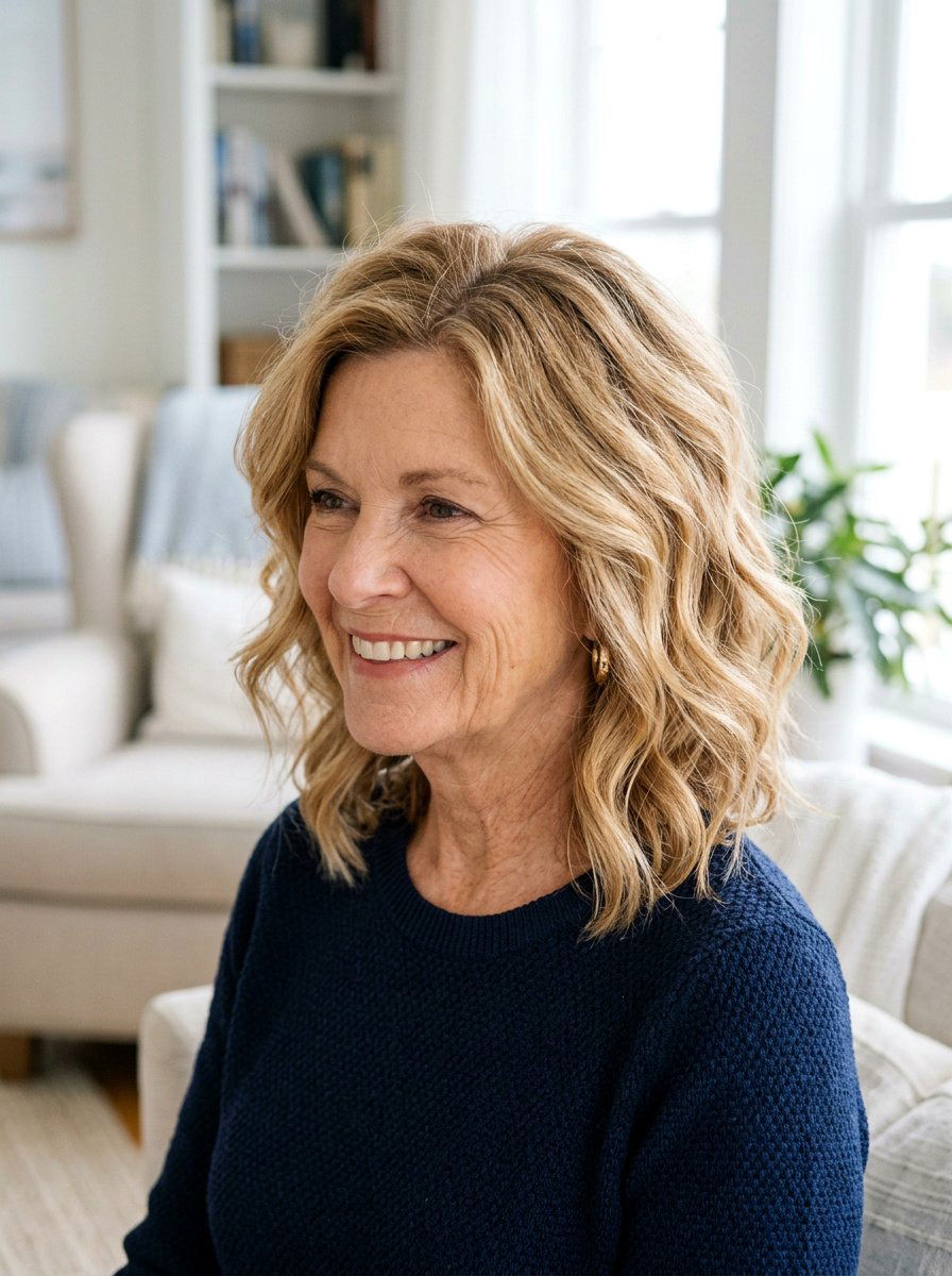 Textured Lob With Volume - 20 short bob with volume for older women - 20 short bob with volume for older women