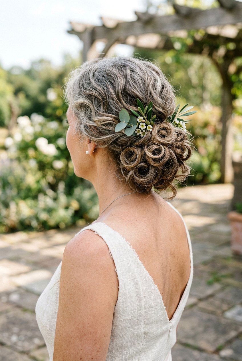 Textured Low Bun - 20 bridal hairstyle for mature bride - 20 bridal hairstyle for mature bride