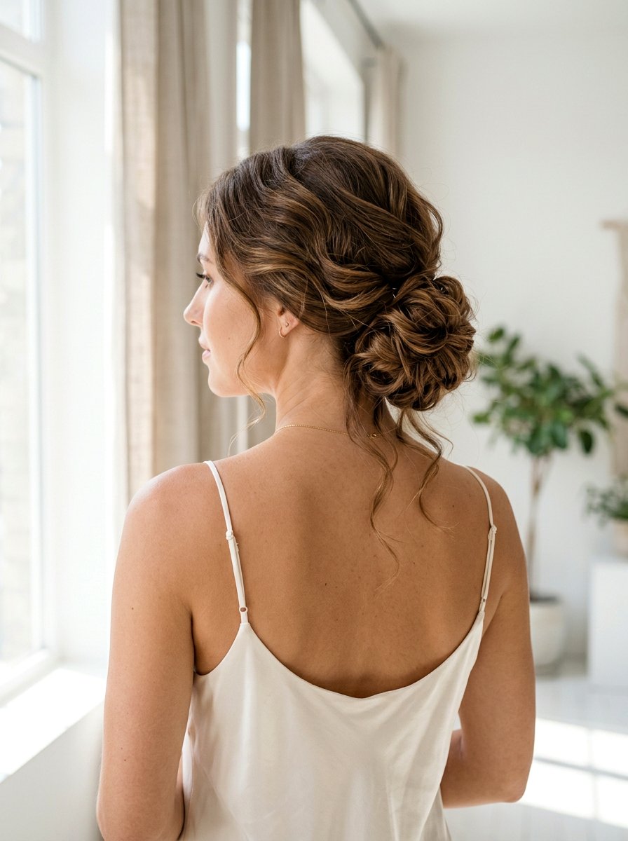 Textured Low Bun - 20 glamorous birthday hairstyle ideas - 20 glamorous birthday hairstyle ideas