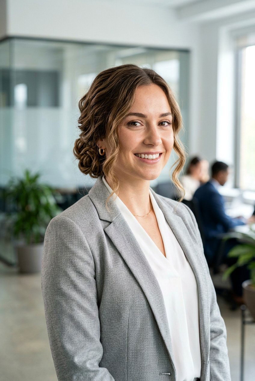 Textured Low Bun - 20 low bun for corporate women - 20 low bun for corporate women