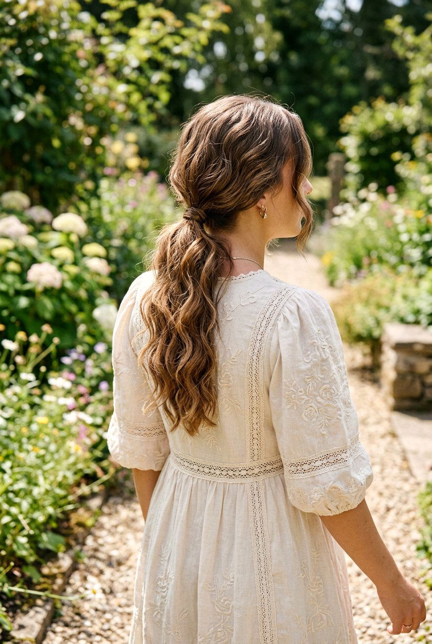 Textured Low Ponytail For Party - 20 party ponytail hairstyles - 20 party ponytail hairstyles