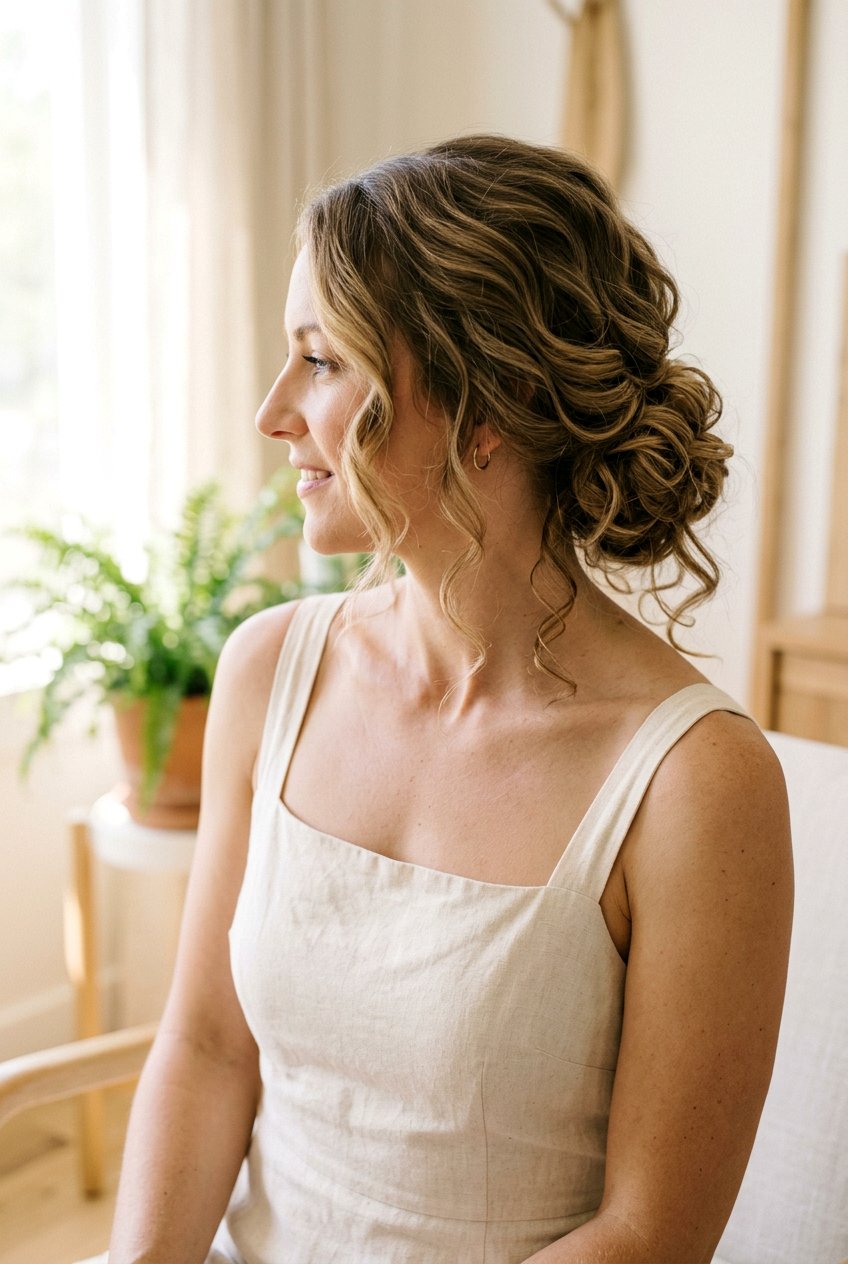 Textured Low Undone Bun - 20 undone bun hairstyles - 20 undone bun hairstyles