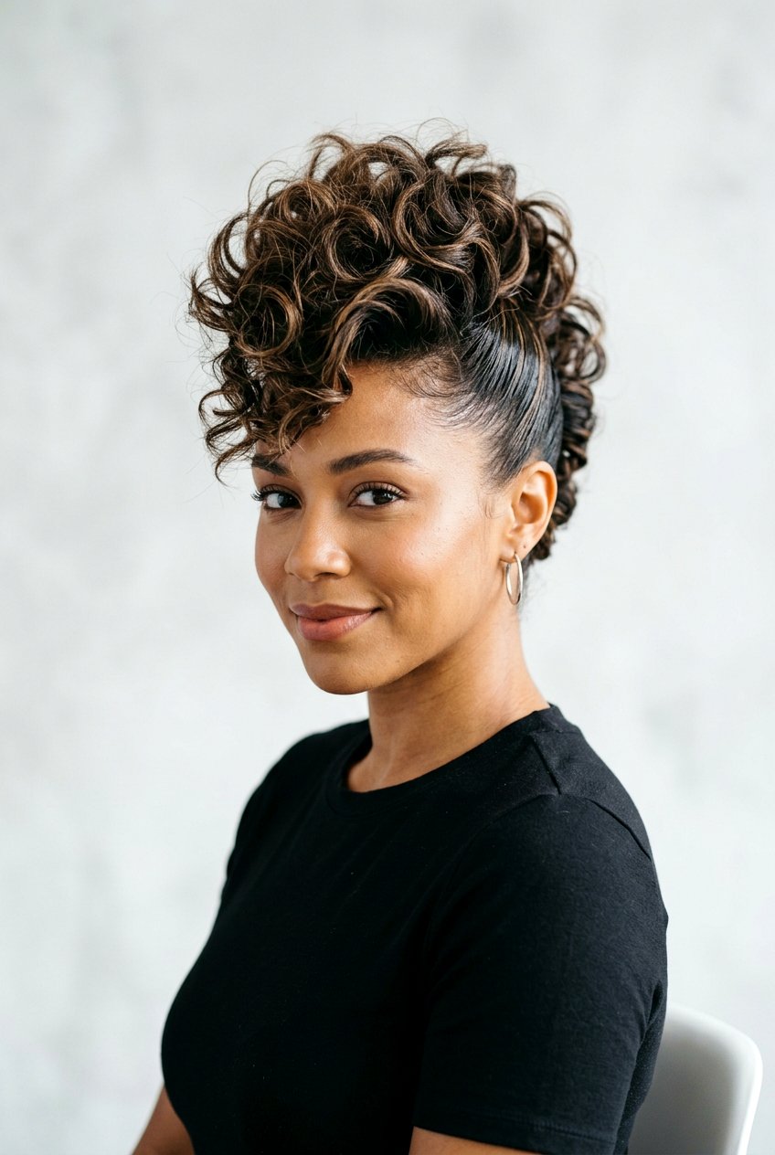 Textured Mohawk Updo - 20 formal updo hairstyles - 20 formal updo hairstyles