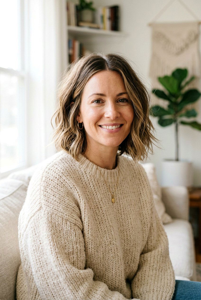 Textured Mom Bob Haircut Middle Part - 20 mom bob haircut with middle part - 20 mom bob haircut with middle part