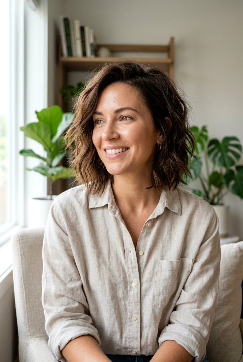 Textured Mom Bob - 20 mom bob haircut - 20 mom bob haircut