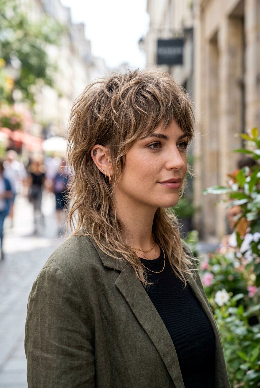 Textured Mullet Haircut - 20 mullet haircut for women - 20 mullet haircut for women