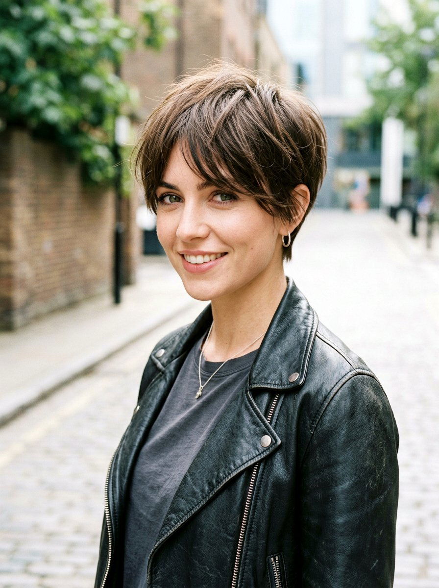 Textured Pixie Bob Haircut - 20 polished haircut for naturally gray hair - 20 polished haircut for naturally gray hair