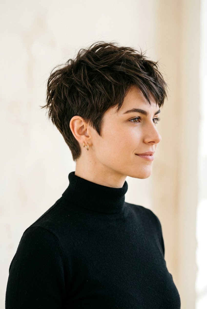 Textured Pixie Cut - 20 choppy haircut for fine hair women - 20 choppy haircut for fine hair women