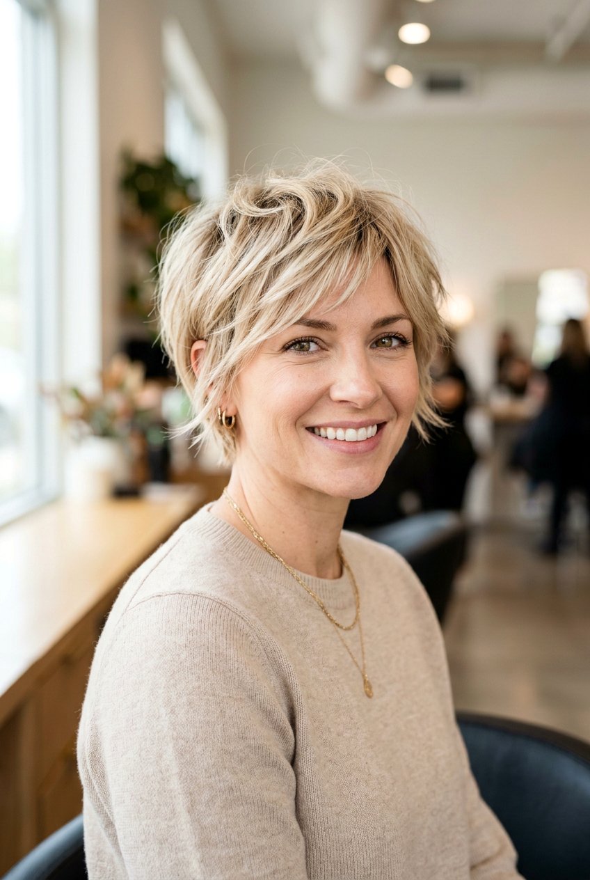 Textured Pixie Cut - 20 short haircuts for thin hair - 20 short haircuts for thin hair