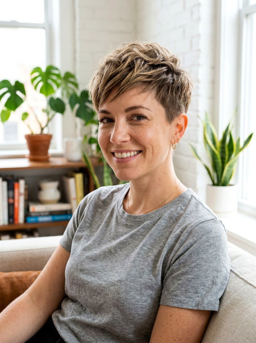 Textured Pixie Cut - 20 glamorous hairstyle ideas for women - 20 glamorous hairstyle ideas for women