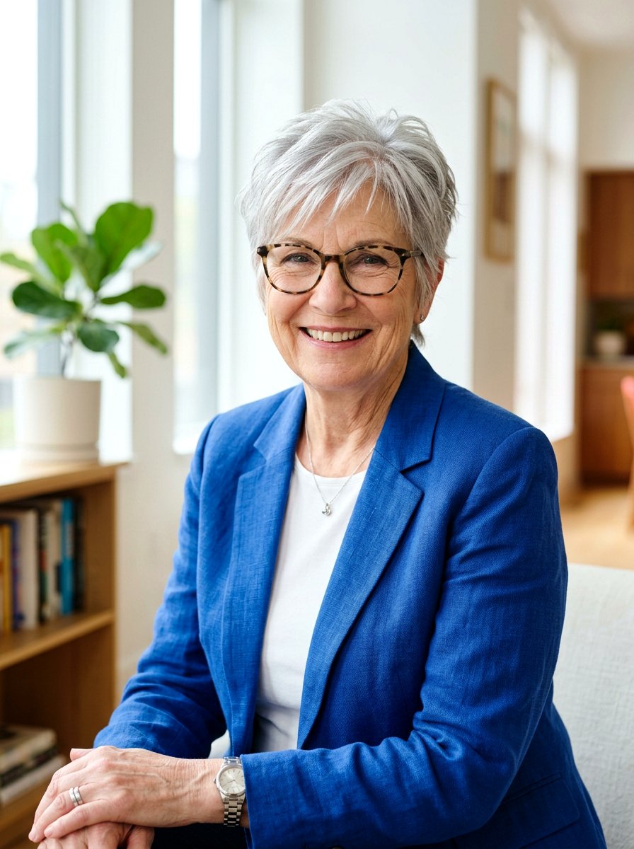 Textured Pixie Cut - 20 pixie cut for women over 70 with glasses - 20 pixie cut for women over 70 with glasses