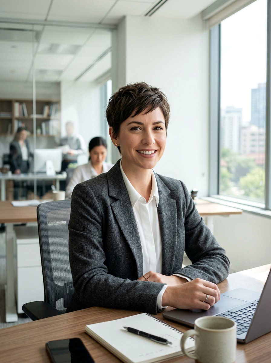 Textured Pixie Cut - 20 polished pixie haircut for office women - 20 polished pixie haircut for office women