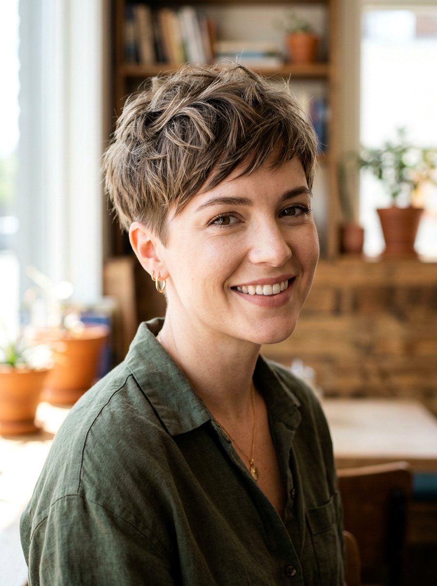 Textured Pixie Cut For Fine Hair - 20 polished short haircut for women