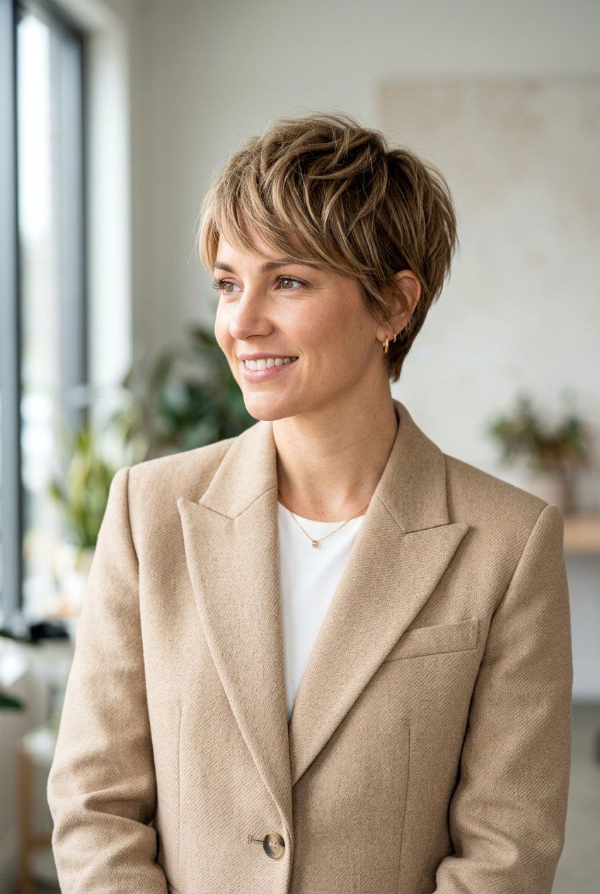 Textured Pixie Cut For Fine Hair - 20 classy office pixie haircut - 20 classy office pixie haircut