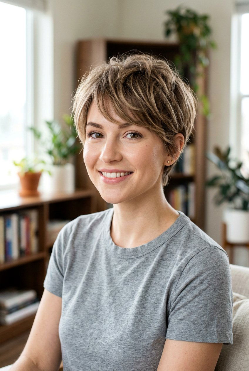 Textured Pixie Cut For Heart Face - 20 pixie cut for heart shaped face - 20 pixie cut for heart shaped face