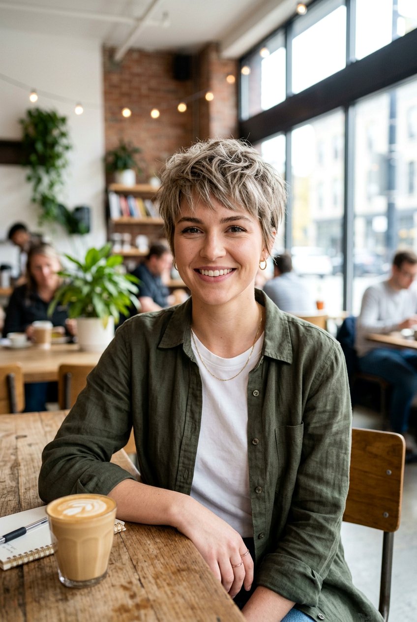 Textured Pixie Cut Haircut - 20 short professional hairstyles for women - 20 short professional hairstyles for women