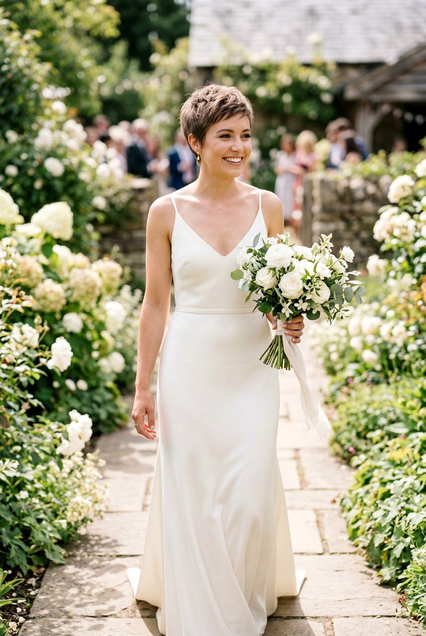 20 Elegant Bridal Hairstyle For Short Pixie Hair Ideas