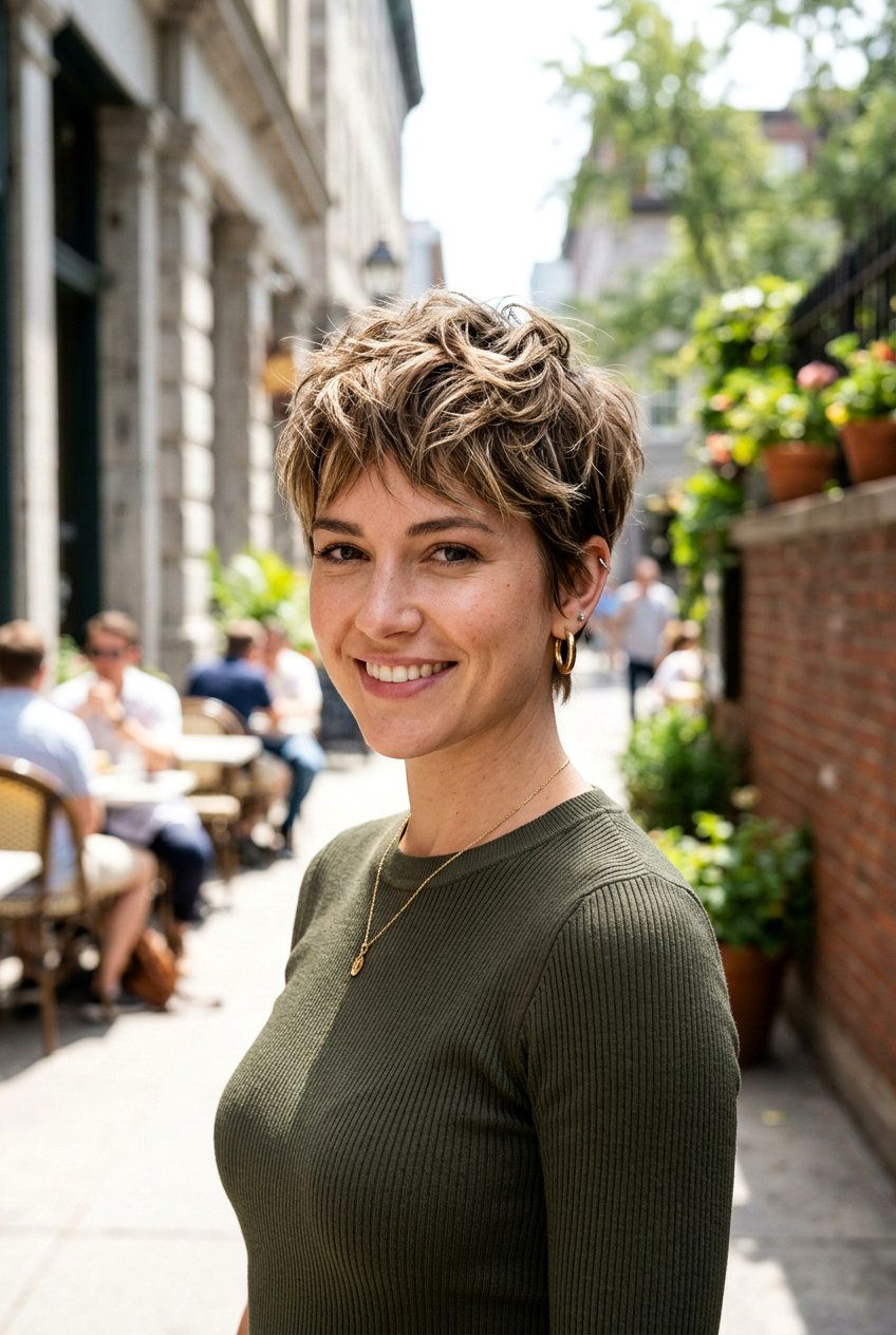 Textured Pixie Cut for Moms - 20 chic mom haircut - 20 chic mom haircut