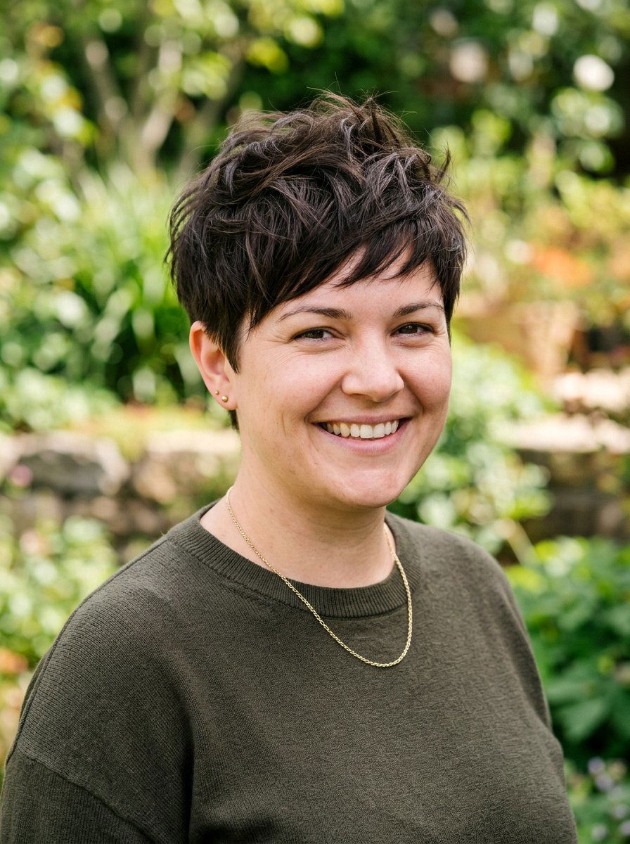 Textured Pixie Cut for Round Chubby Face - 20 short haircut for round chubby face women - 20 short haircut for round chubby face women