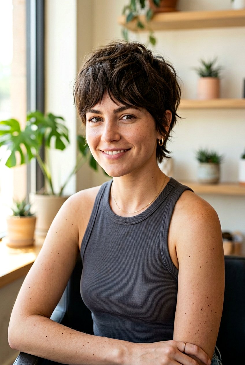 Textured Pixie Haircut For Thick Hair - 20 low maintenance short haircut for thick hair - 20 low maintenance short haircut for thick hair