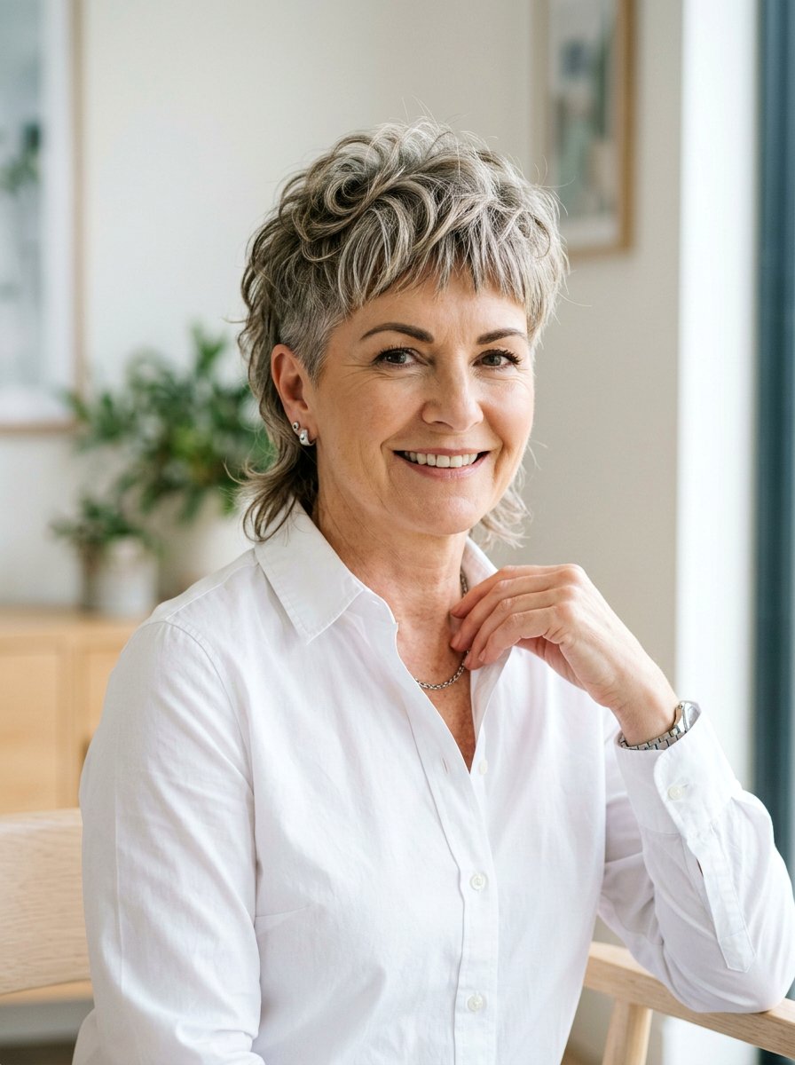 Textured Pixie Mullet - 20 short mullet for women over 50 - 20 short mullet for women over 50