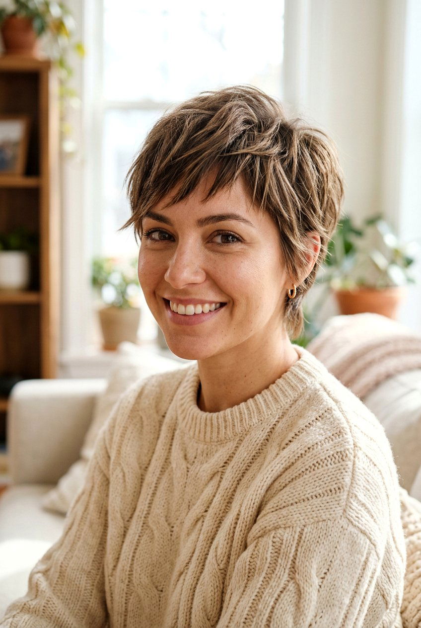 Textured Pixie With Layers - 20 choppy pixie for thin hair women - 20 choppy pixie for thin hair women