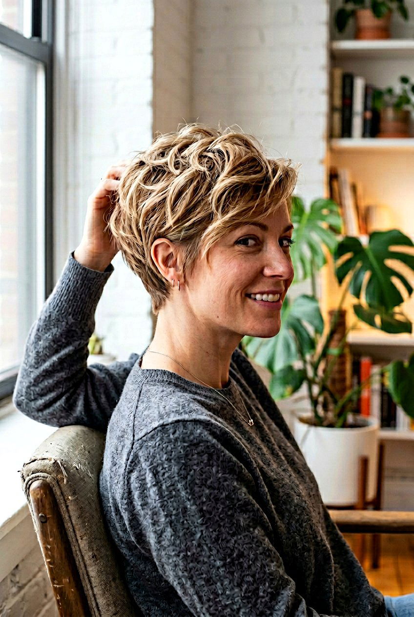 Textured Pixie With Stacked Back - 20 pixie with stacked back - 20 pixie with stacked back