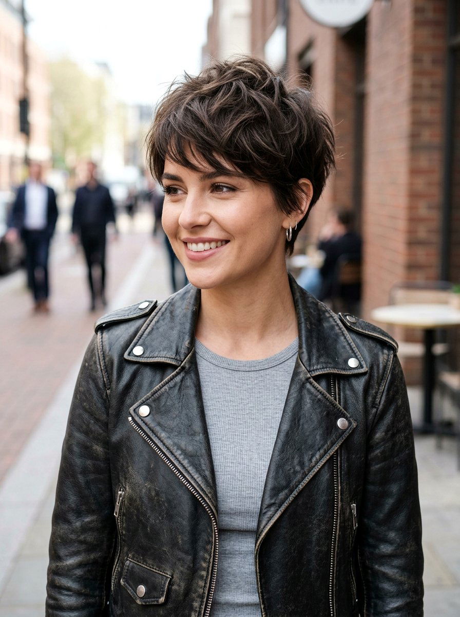 Textured Pixie With Volume - 20 hairstyle to cover sparse hairline - 20 hairstyle to cover sparse hairline