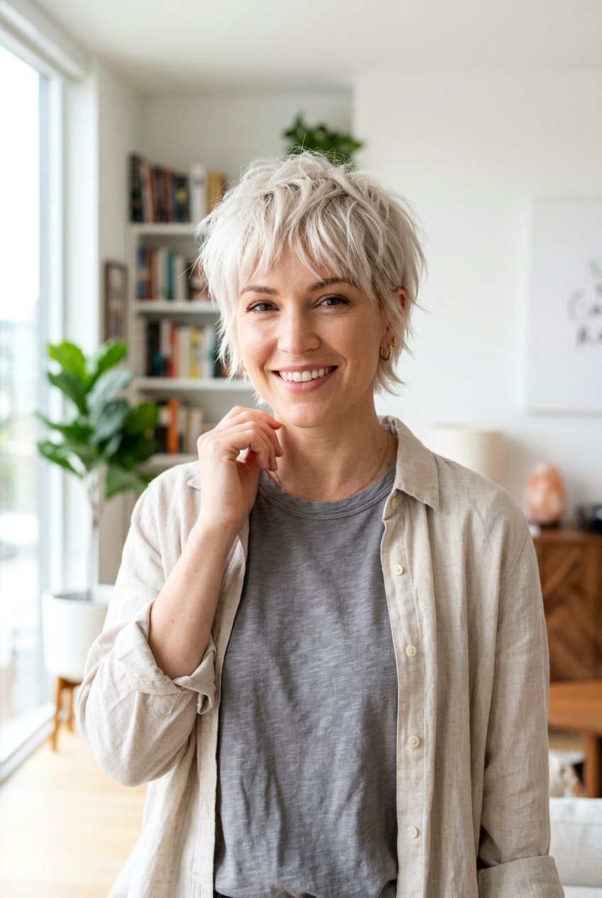 Textured Platinum Pixie Haircut - 20 platinum pixie haircut - 20 platinum pixie haircut