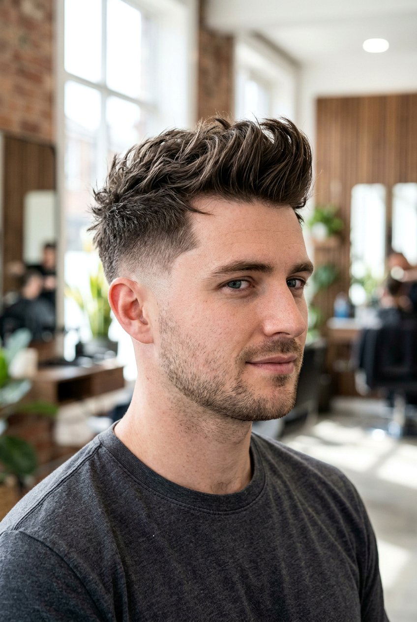 Textured Quiff - 20 quiff haircut for men - 20 quiff haircut for men