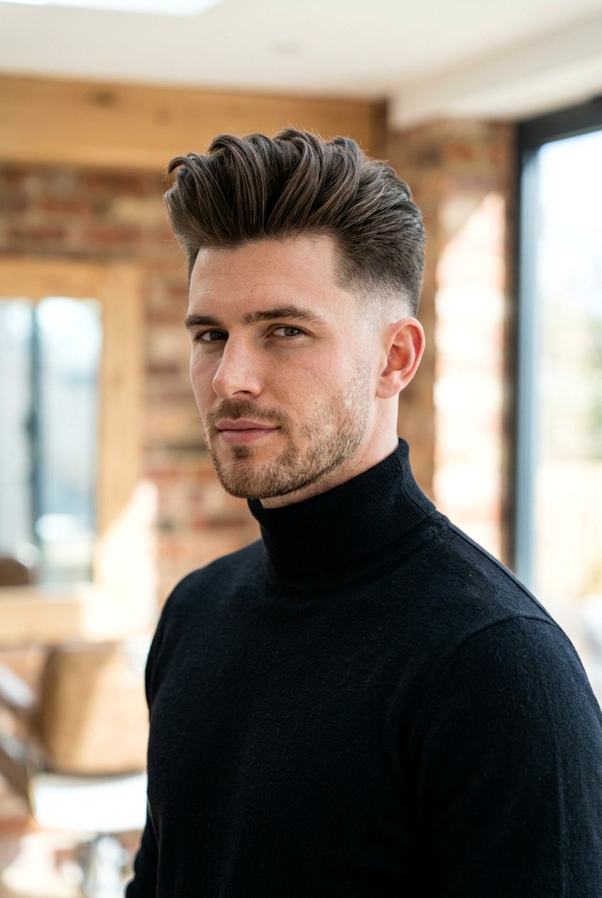 Textured Quiff - 20 men haircut ideas for office - 20 men haircut ideas for office