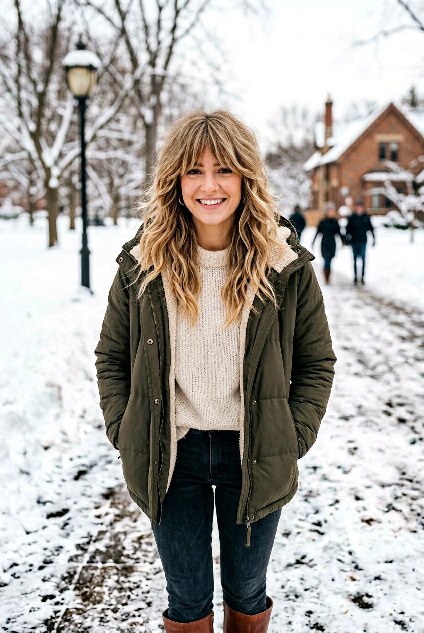 Textured Shag - 20 winter haircut ideas for women - 20 winter haircut ideas for women