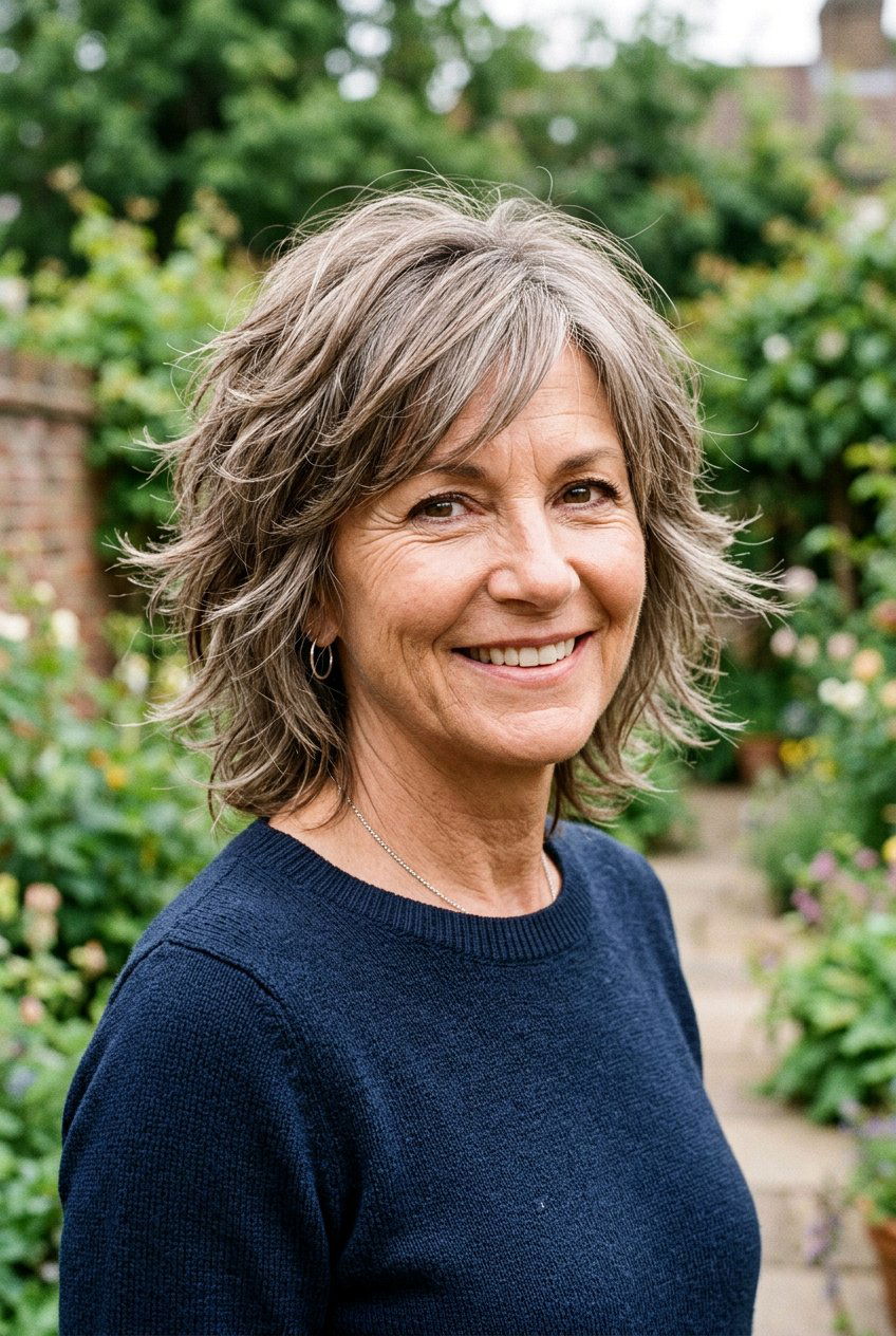 Textured Shag Haircut - 20 short hairstyles for women over 60 - 20 short hairstyles for women over 60