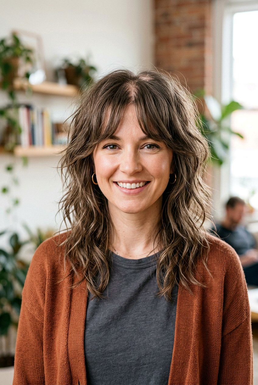 Textured Shag Haircut for Alopecia - 20 hairstyles for alopecia women - 20 hairstyles for alopecia women