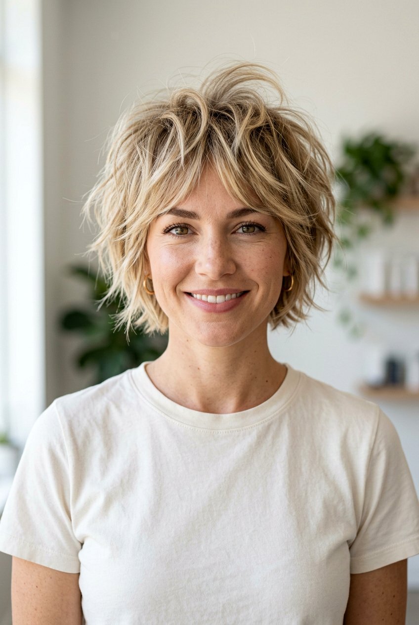 Textured Shaggy Bixie Haircut - 20 short shaggy bixie haircut - 20 short shaggy bixie haircut