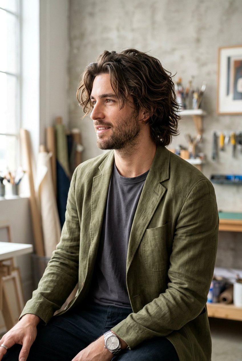 20 Masculine Shaggy Flow Haircut Men Will Love This Year