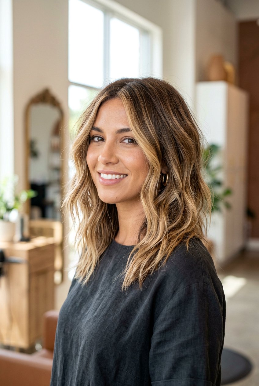 Textured Shoulder Length Haircut - 20 shoulder length haircuts - 20 shoulder length haircuts