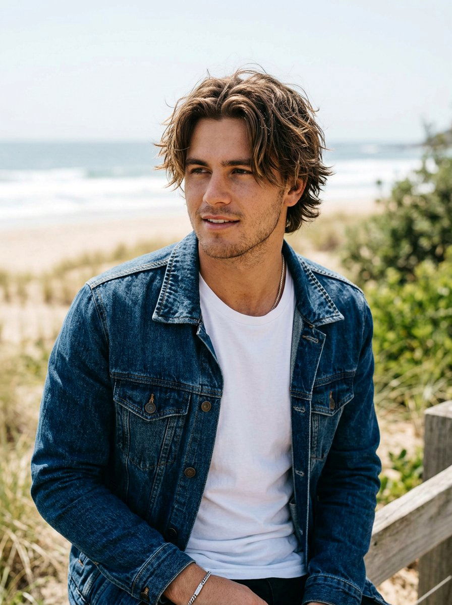 Textured Surfer Curtain Haircut Men - 20 surfer curtain haircut men - 20 surfer curtain haircut men