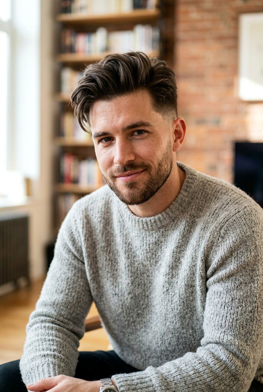 Textured Taper Comb Over - 20 tapered comb over for men - 20 tapered comb over for men