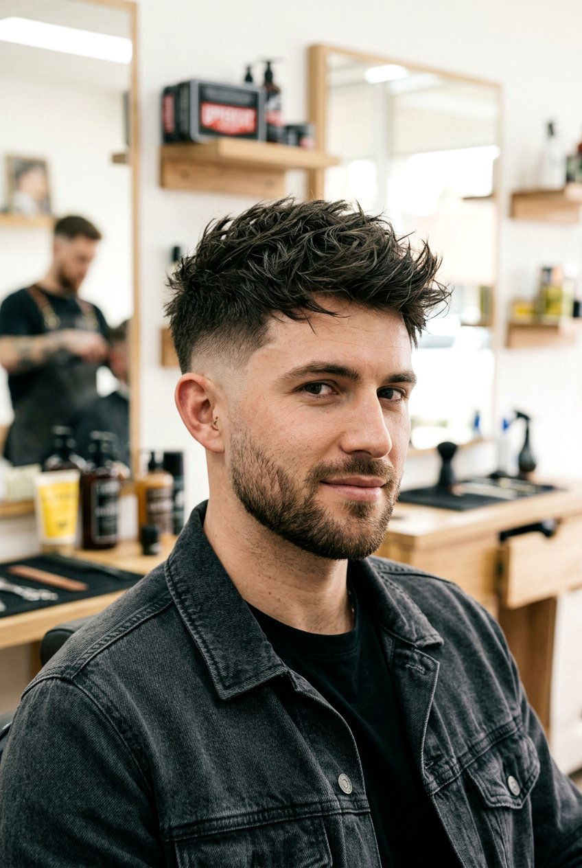 Textured Taper Fade - 20 taper fade haircut - 20 taper fade haircut