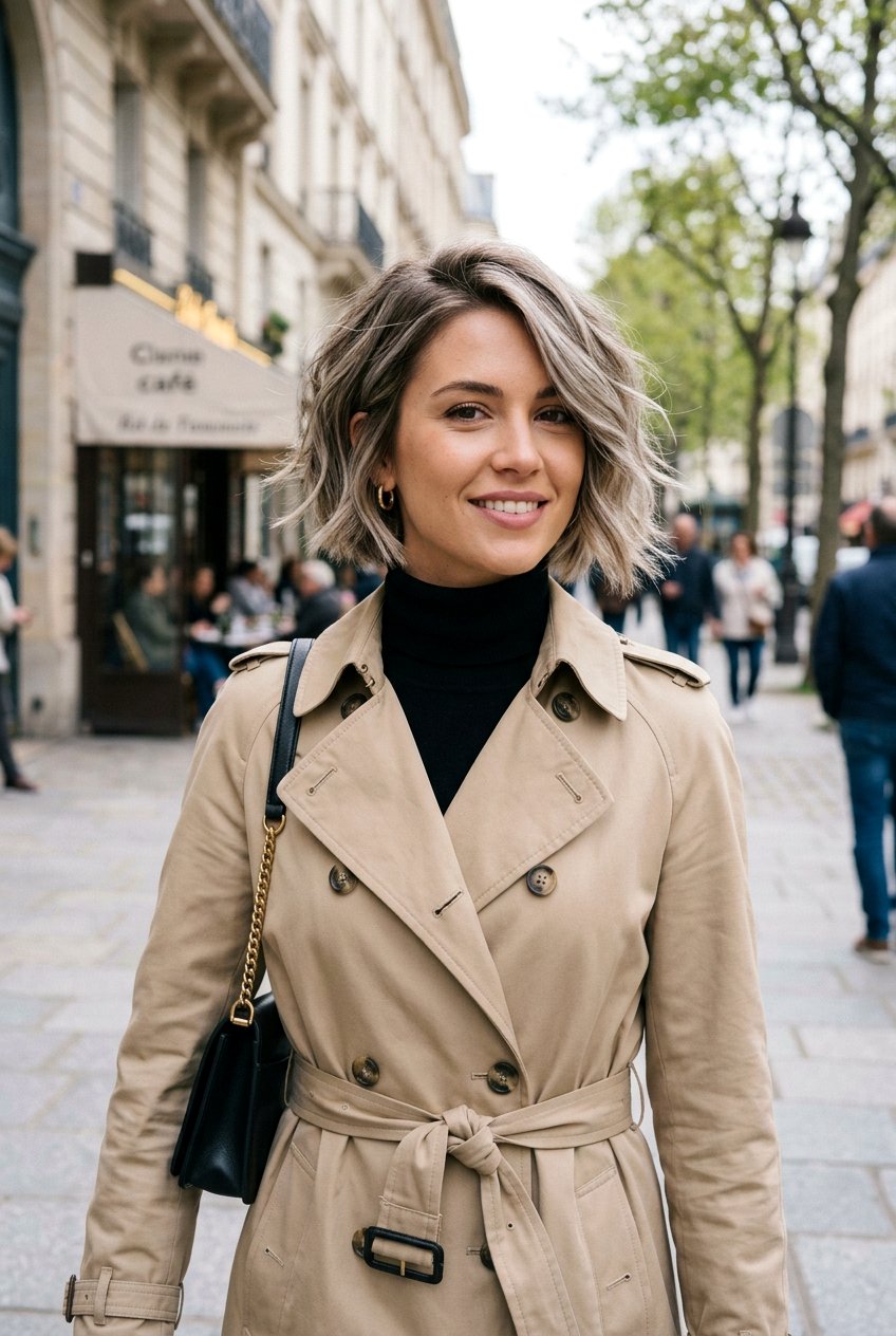 Textured Tapered Bob - 20 wash and wear haircut for moms - 20 wash and wear haircut for moms